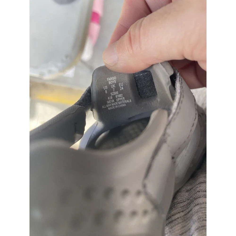 Surprize By Stride Rite Fargo Boys Water Shoes Sandals Size 8 Gray Closed Toe